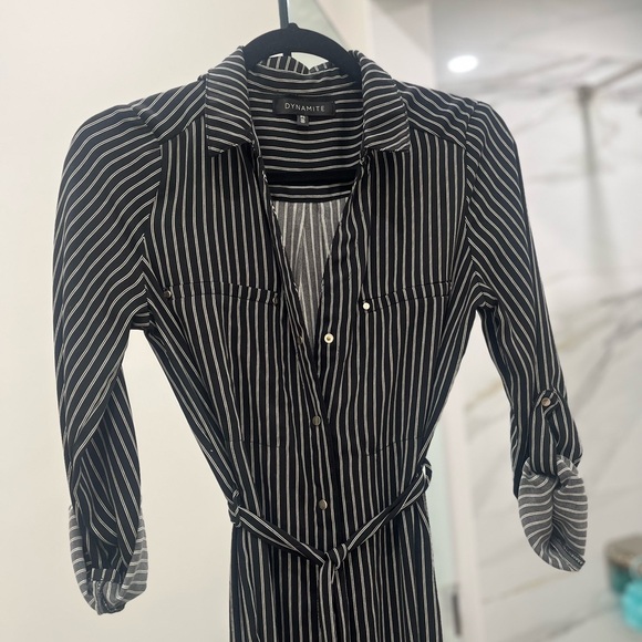 Dynamite Striped Maxi Button Up - Picture 8 of 9